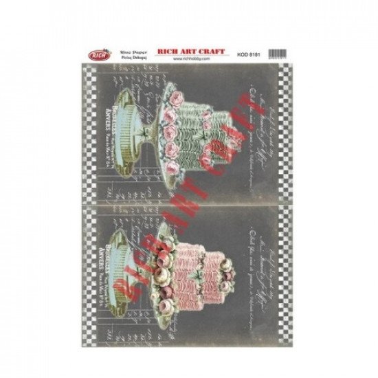 ورق أرز للأعمال الفنية 8181 ريتش 29×41 سم