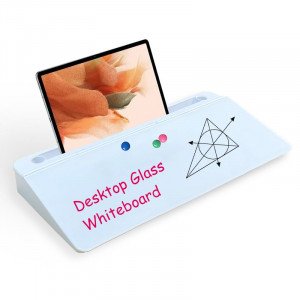  Desktop Glass Whiteboard Pad and Computer