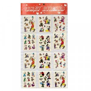 Stand Stickers Mickey, Donald and Snow White 60 Pieces