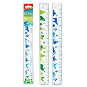 Ruler 30cm KEROAD Plastic Animals