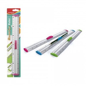 Ruler 30cm KEROAD Iron With Pen Holder