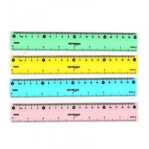 Ruler 20cm KEROAD Plastic Pastel