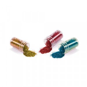  Small Tins of Glitter 8 ml Several Colors