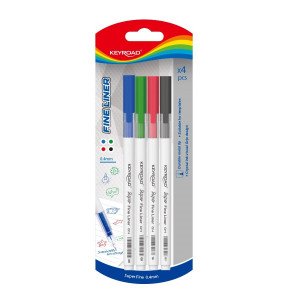 Signature Pen Fineliner KEYROAD Set 4 Colors