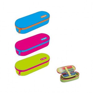 Oval Pencil Case With Zipper KEYROAD Several Colors