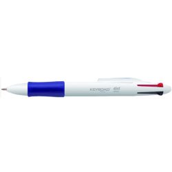 Ball Pen 4 Color White KEYROAD