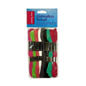 Embroidery threads, 8 colors