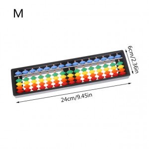 Educational Chinese Abacus for Arithmetic 15 Color Lines