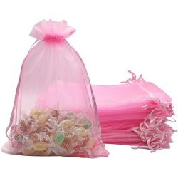  Organza Fabric Bag 10x14 cm 10 Pieces Several Colors