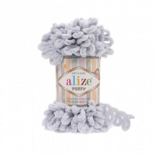  Soft Puffy Yarn light blue 416 ALIZE