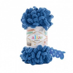  Soft Puffy Yarn Blue 637 ALIZE