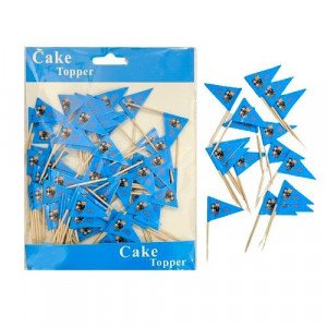  Cake Topper Happy Eid 100 pcs