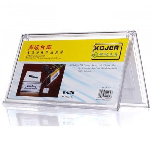 قاعدة اسم مكتب وجهين شكل مثلث 10×22 سم