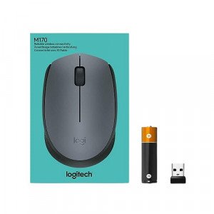 Wireless Computer Mouse LOGITECH M170 Gray/Black