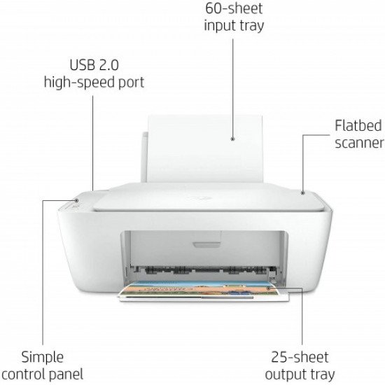 طابعة دسك جيت ملونه سلكي 3 في 1 hp-2320