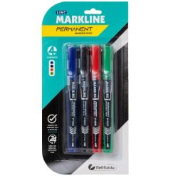 Permanent Marker Pen Round Tip 4 Colors LINC-MARKLINE