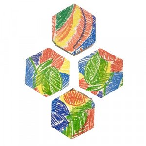 Hexagonal Shape Gift Box Set Medium 4 pcs