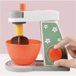 Wooden Children's Toy Cake And Pastry Mixer