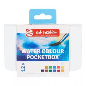 Water Color Pocket TALENS ART CREATIONS Tablets 12 Colors with Brush