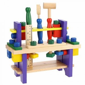 Wooden Children's Toy Combine The Tools