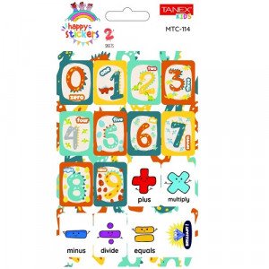English Numbers Stickers TANEX