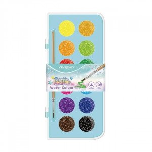Watercolor Glitter Tablets KEYROAD 12 Color 