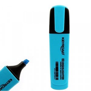 Highlighter Pen Blue Phosphorescent Beveled Head KEYROAD