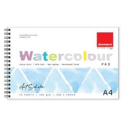 Watercolor Sketchbook A4, 15 Sheets, 165 gr ISOMARS