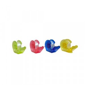 Tape Cutter Transparent Plastic KEYROAD Several Colors
