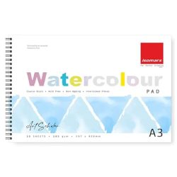 Watercolor Sketchbook A3, 15 Sheets, 165 gr ISOMARS