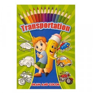 Coloring Book Draw and Color Transportation