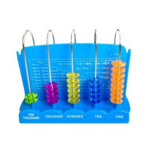 Educational Counter For Counting, 5 Large Lines, Several Colors