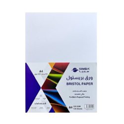  Copy Paper Bristol A4 SIMBA 100 Sheets White 220 Grams
