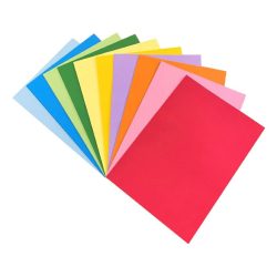  Premium Colored Paper A4 SIMBA 100 Sheets 80 Grams 10 Colored