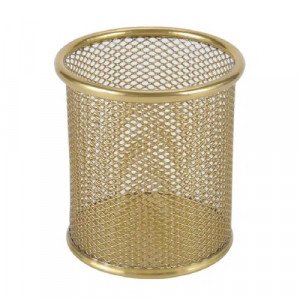 Pen Holder Metal Mesh Golden MAS 