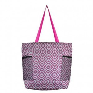 A Large Shopping Bag Decorated With Purple And Tiffany