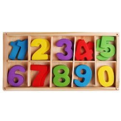 Wood Plank With Fine English Numbers