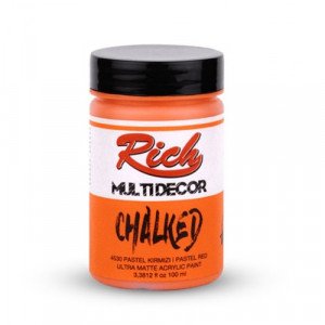Multi Decor Chalked Paint Pastel Red 4530 RICH 250 ml