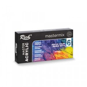 Master Acrylic Color Set Rich 6 Colors x 60 ml