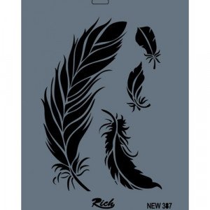 Stencil Of Artwork 25 x 35 cm RICH 387