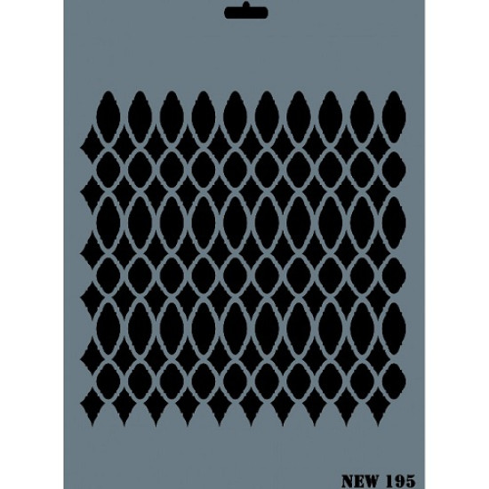 استنسل للأعمال الفنية  25×35سم ريتش 195