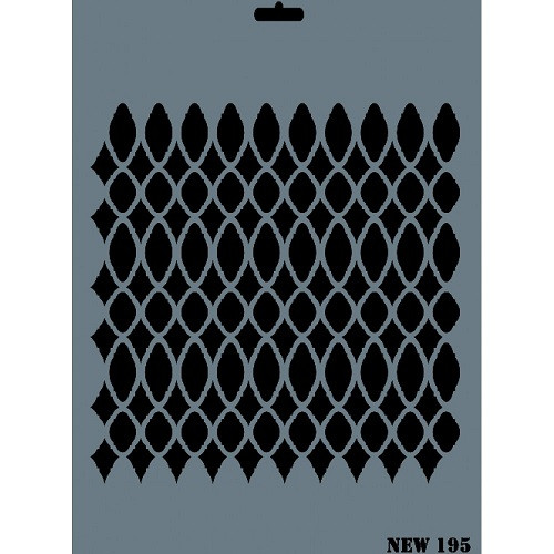 استنسل للأعمال الفنية  25×35سم ريتش 195