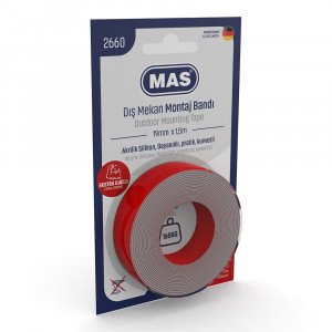 Extra Strong Outdoor Mounting Tape 19mmx1.5mt MAS