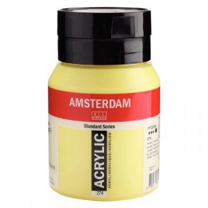Acrylic Color AMSTERDAM 500 ml Nickel Titanium Yellow 274