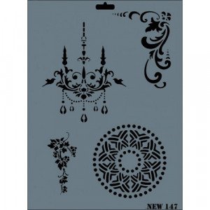 Stencil Of Artwork 25 x 35 cm RICH 147