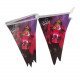 زينة حبل مثلثات رمضان كريم بنفسجي وفوشي 2.5 متر
