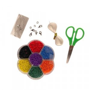 Rose Shaped Divided Box Beads With Tools
