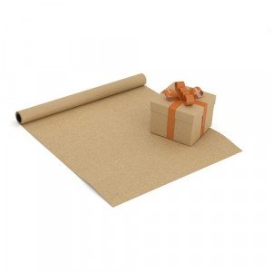 Kraft Gift Wrapping Paper Plain 2 Meters