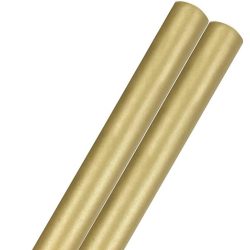 Golden Gift Wrapping Paper 2 Meters