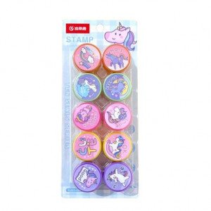 Unicorn Stamps English Encouraging Phrases 10 Pieces